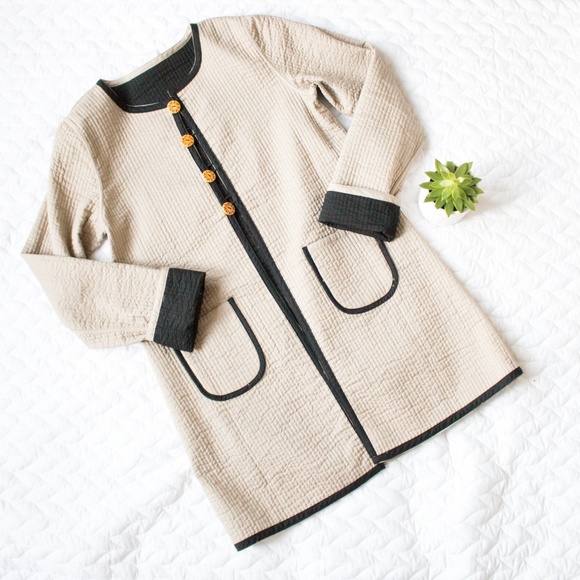 Soft Surroundings | Reversible Quilted Long Coat - Picture 1 of 6